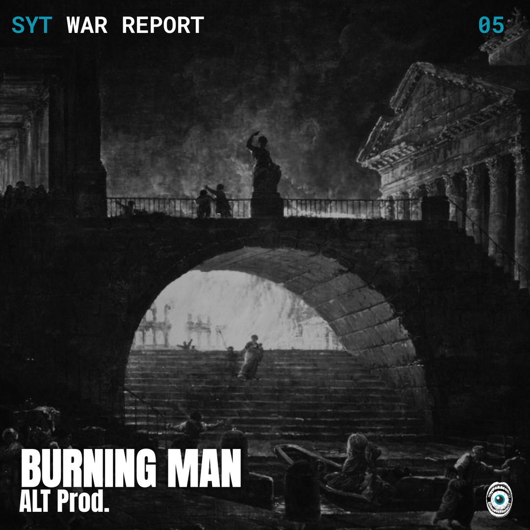 Cover of War Report 05, Burning Man (Alt. Version), PARKR BURNS
